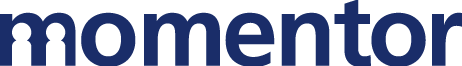 Momentor logo blue